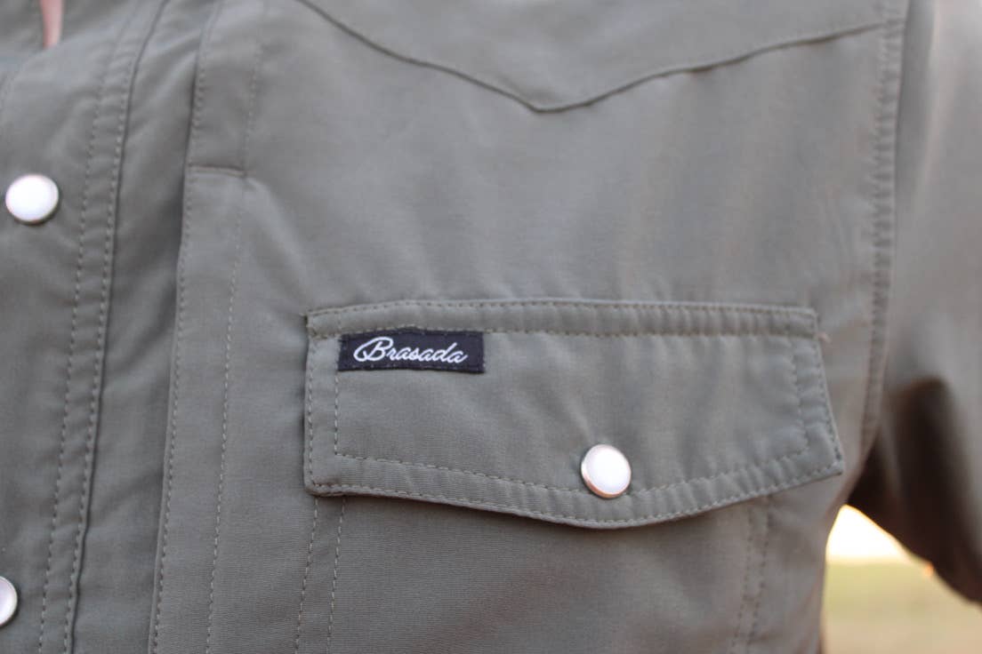 Green Pearl Snap Shirt