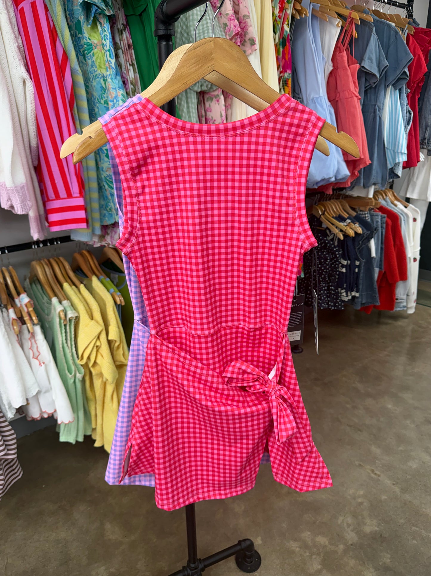 Shelby Gingham Wrap Dress
