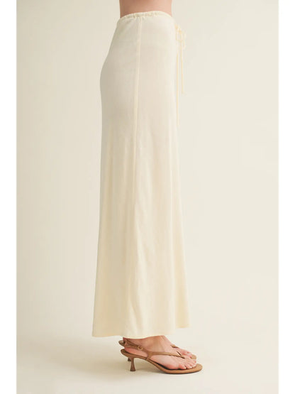 Millie Drawstring Skirt- Butter