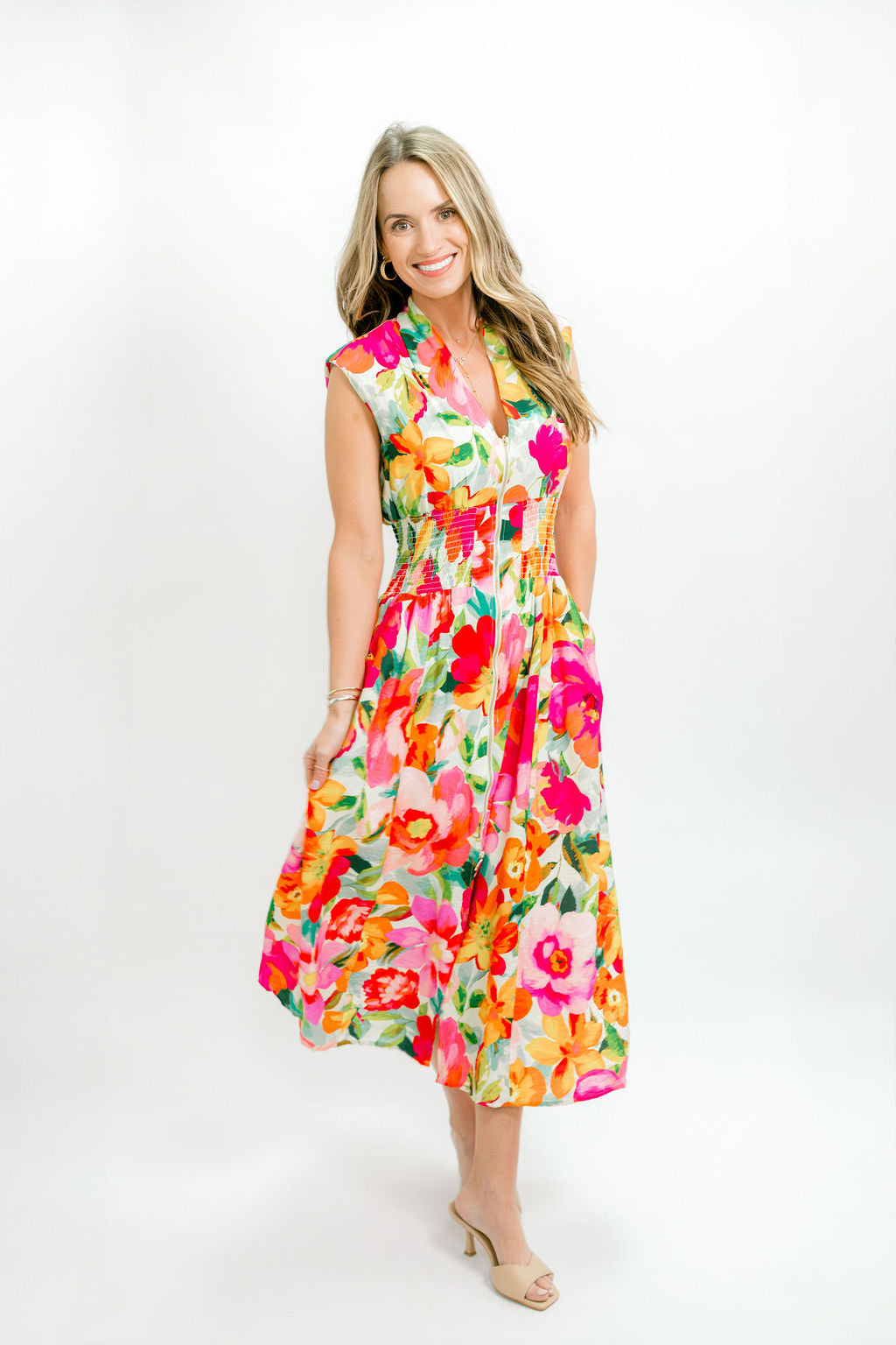 Collie Front Zip Dress