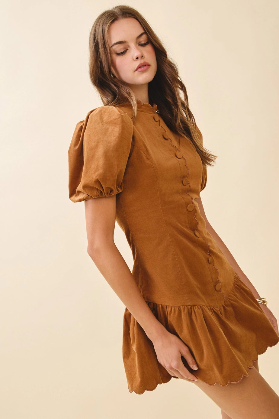 Bonnie Ruffle Hem Dress