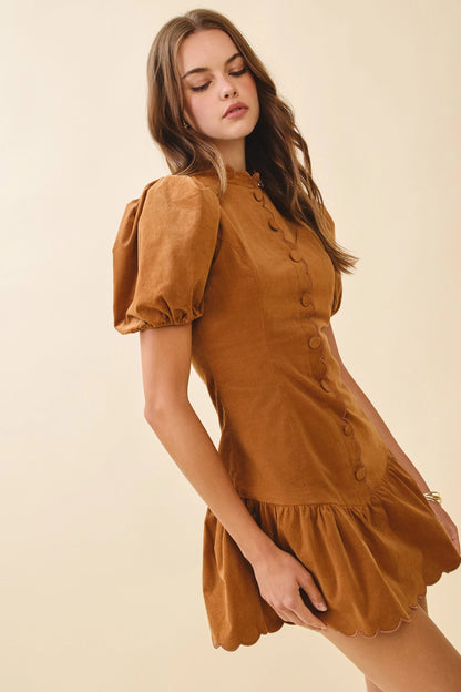 Bonnie Ruffle Hem Dress