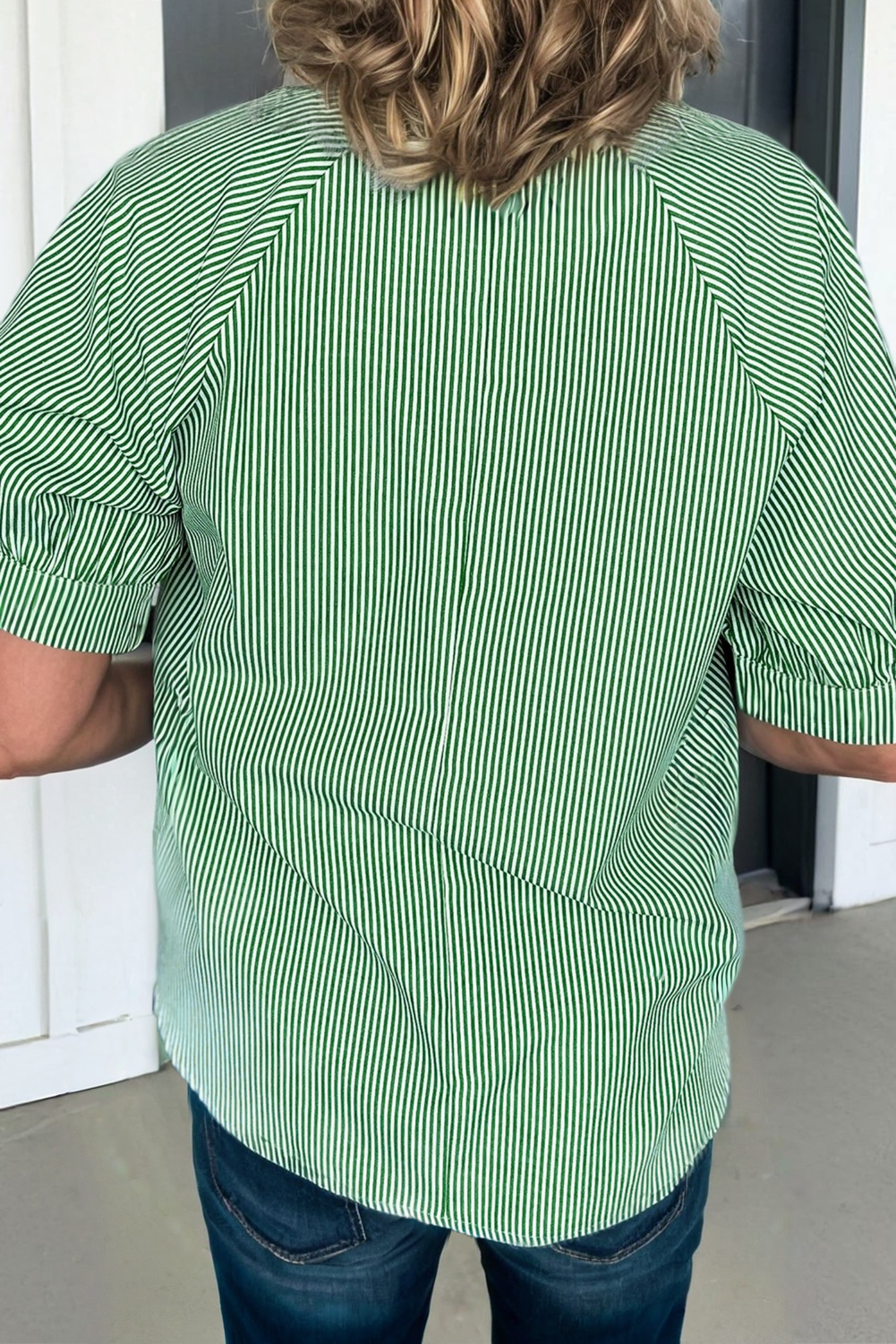 Striped Collared Blouse