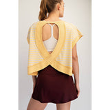 Terry Open Back Top