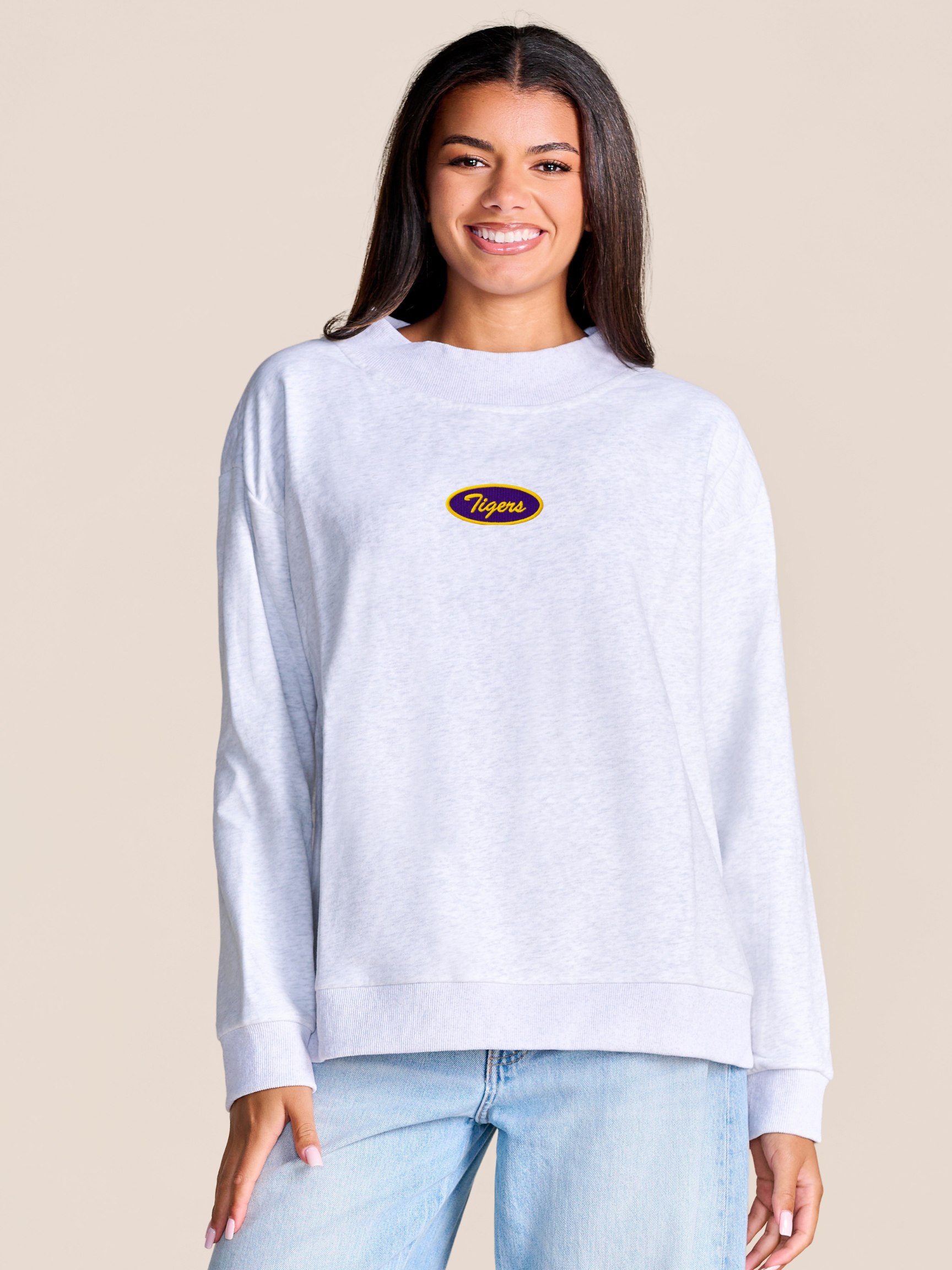 The Solo Icon Mockneck Sweatshirt | LSU