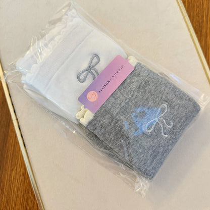 Bow Socks Set of 2