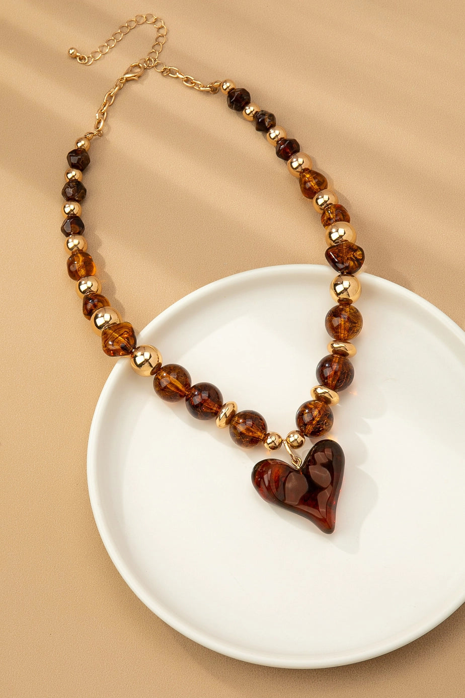 Trendy Chunky Charm Necklace