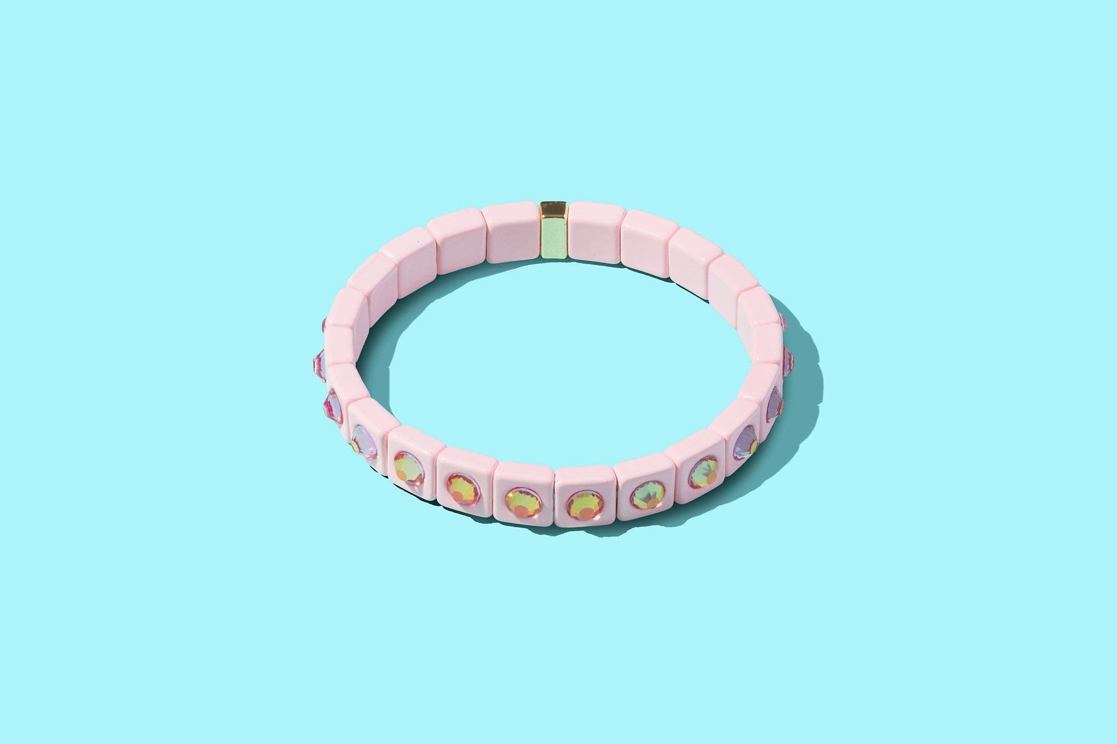 Enamel Stretch Bracelet - Small Gems - Maeve - Asst Colors