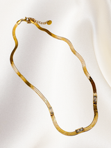 KIARA Herringbone Gemstone Necklace