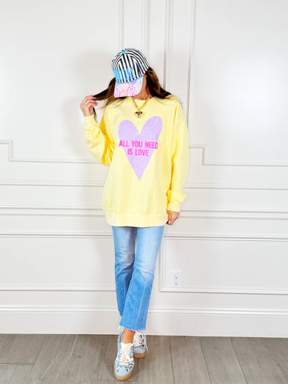 Heart All You Need You is Love Sweatshirt
