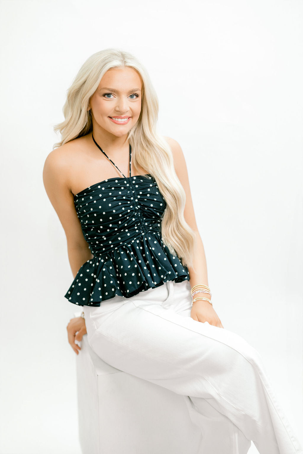 Polka Dot Halter Top