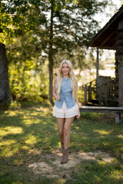 Lace Trim Skort
