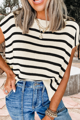 Jessie Striped Sweater Tee