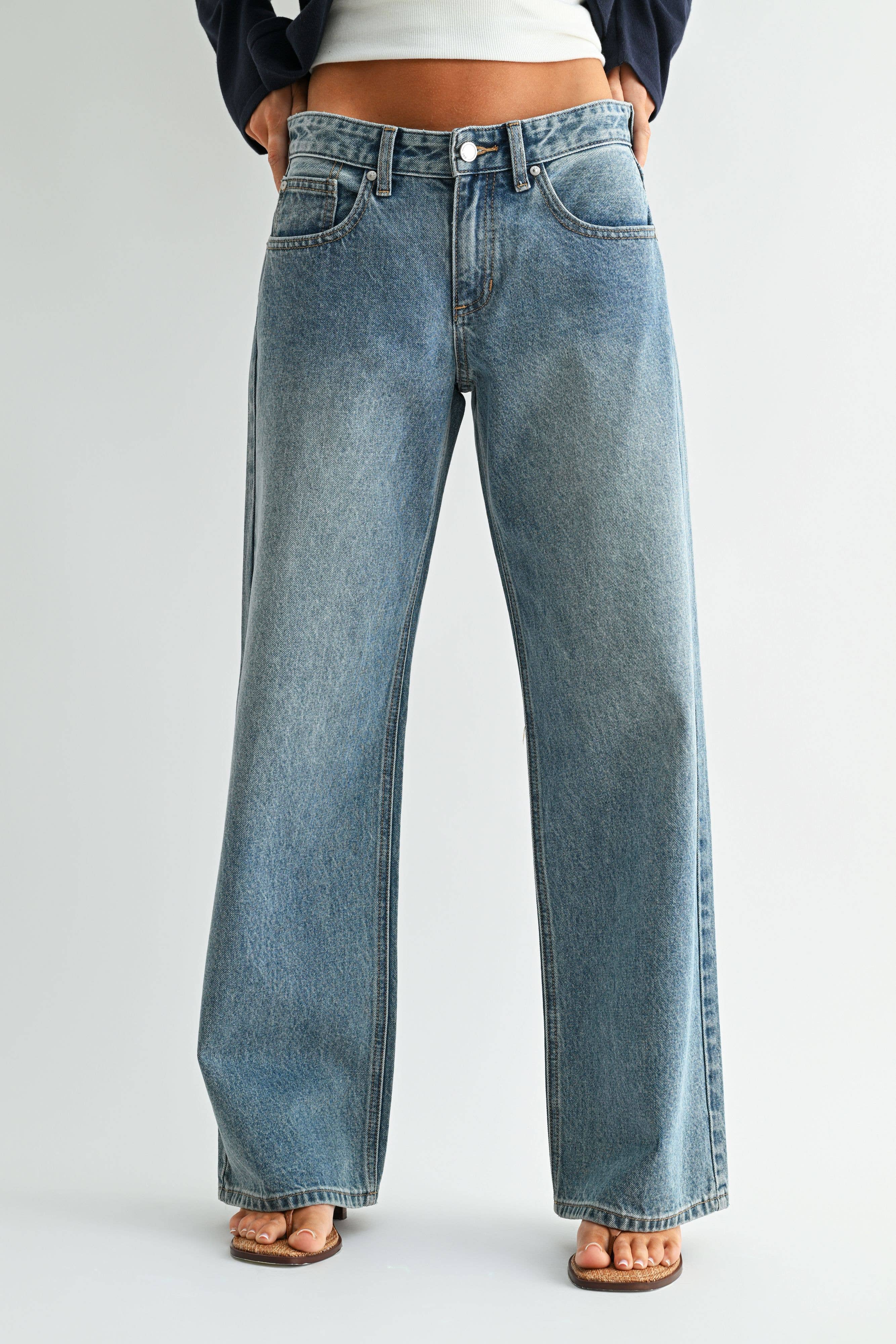 Joey Non-Stretch Baggy Wide Leg