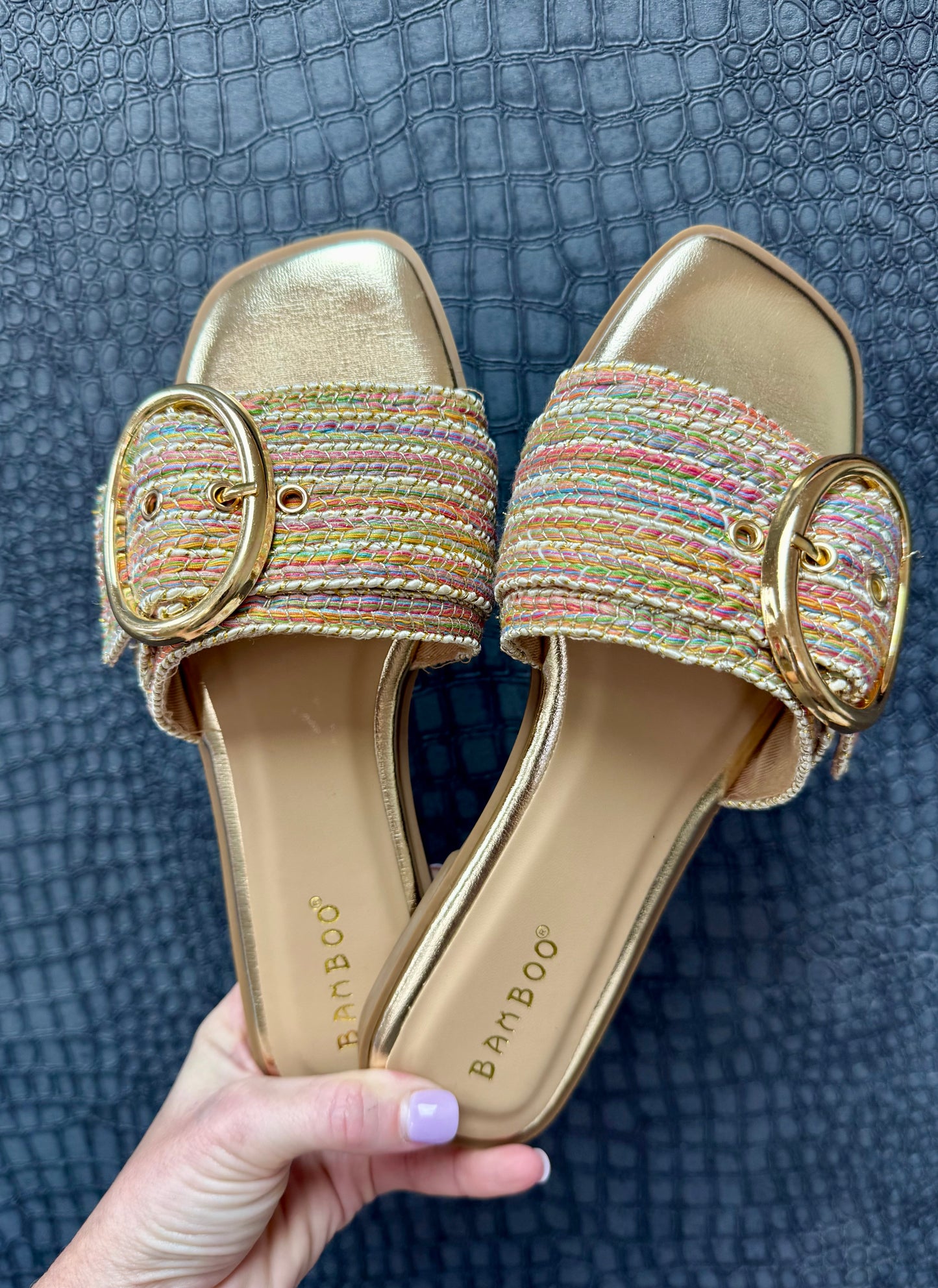 Rainbow Buckle Sandal