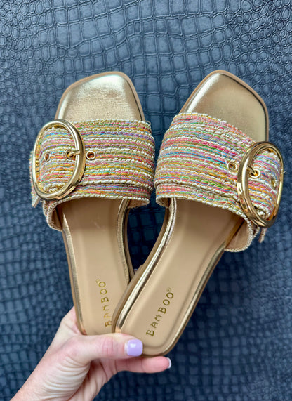 Rainbow Buckle Sandal