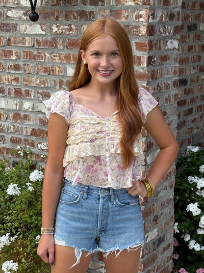 Claire Floral Top