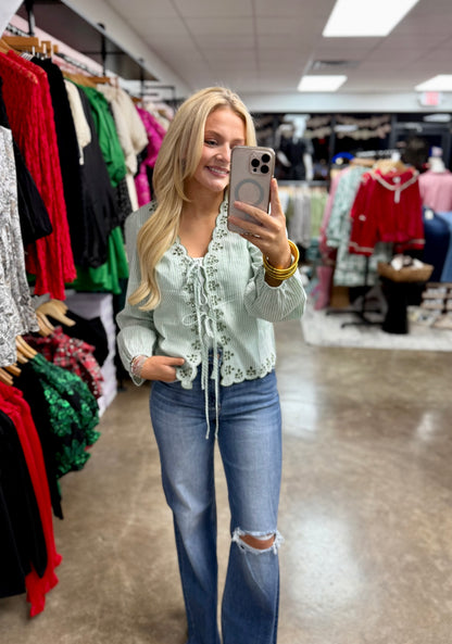 Susie Embroidered Top