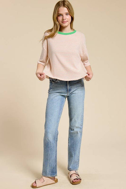 The Retro Stripe Ringer Tee