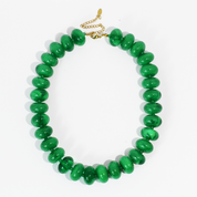 Sugar Bead Green Necklace