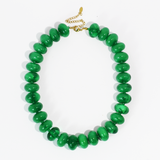 Sugar Bead Green Necklace