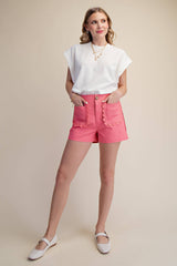 Colette Shorts Scallop Detail Pocket