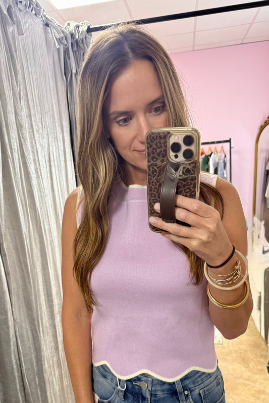 Marie Scalloped Top