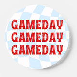 Triple Threat - Red & Blue - Game Day Button