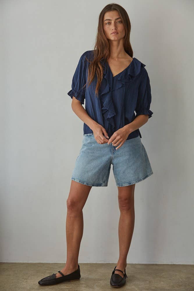 Izzy Woven Cotton Top
