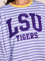 The Society Stripe Pullover | LSU