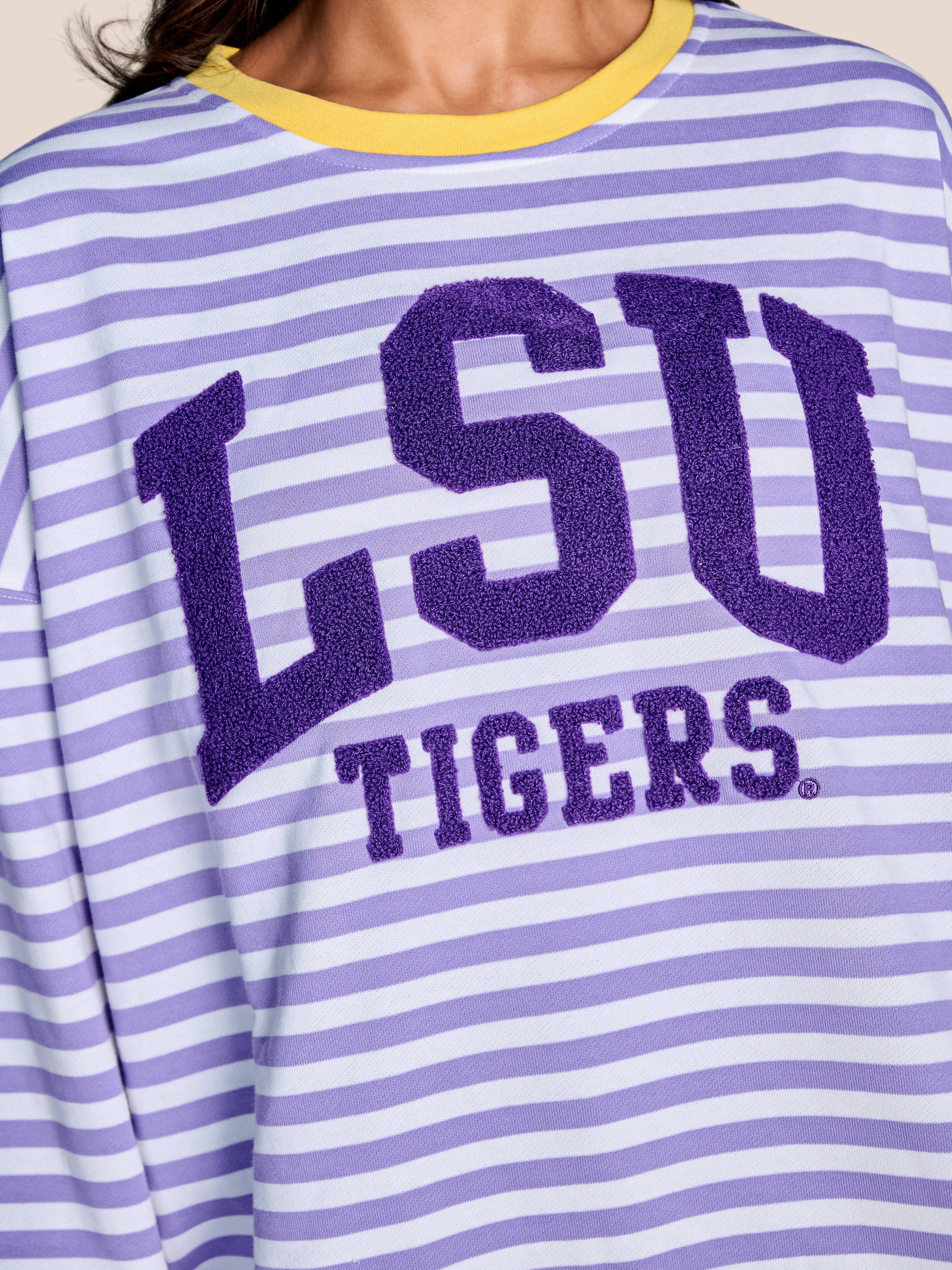 The Society Stripe Pullover | LSU