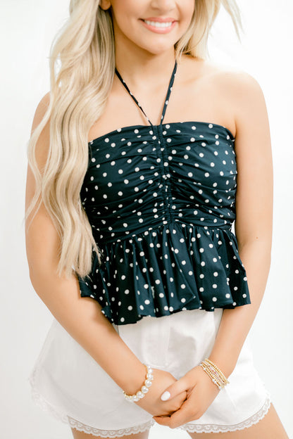 Polka Dot Halter Top