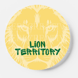 Territory - Lion - Green & Yellow - Game Day Button