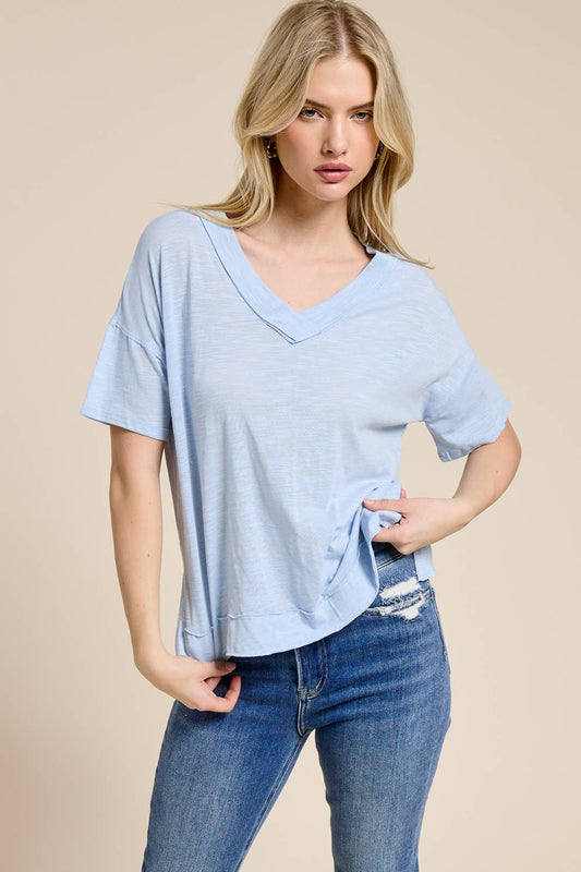 Raw Edge Slub Essential Tee