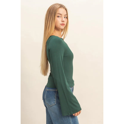 London Ribbed Knit Top
