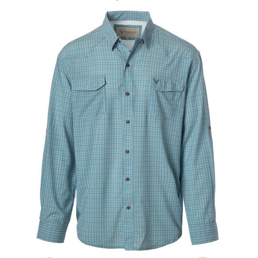 Clouddrift Button Down- Dark Blue/Green