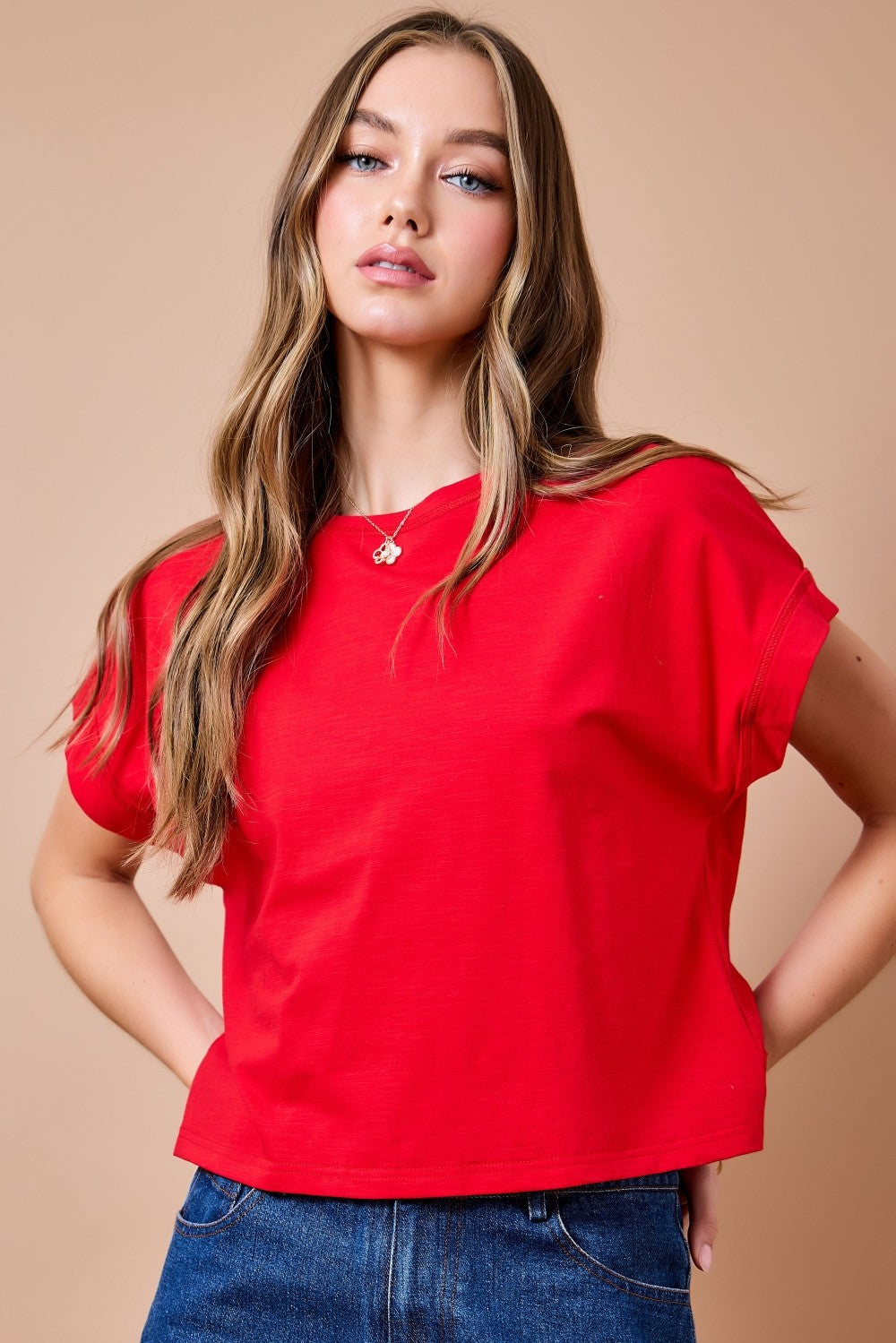 Cutout Back Knit Top