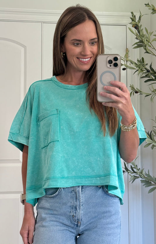 Mineral Washed Oversized Tee