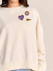 The Repeat Distressed Sweatshirt | LSU
