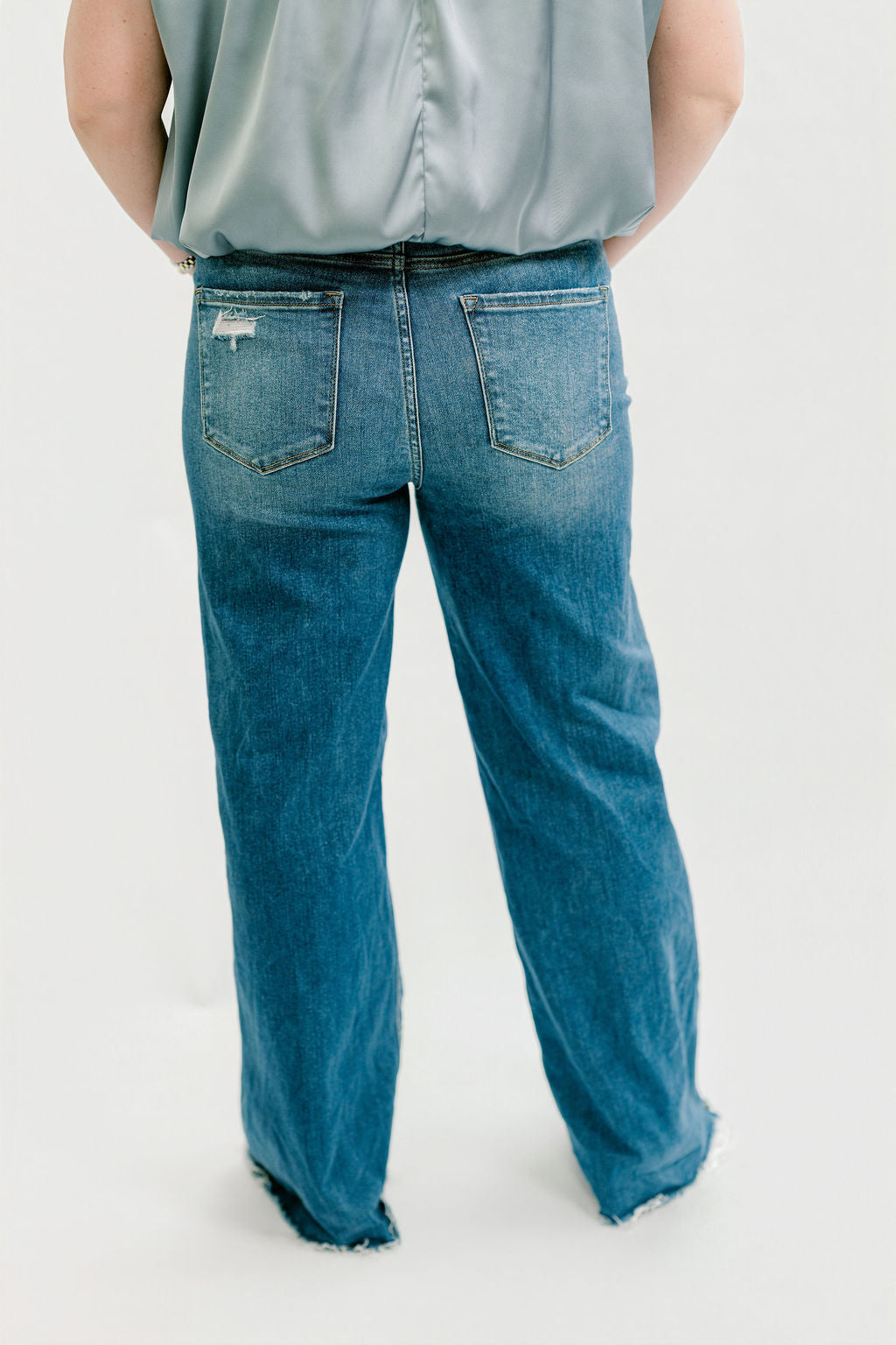 Jessica High Rise Wide Leg Jeans