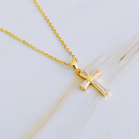 Crystal Cross Necklace
