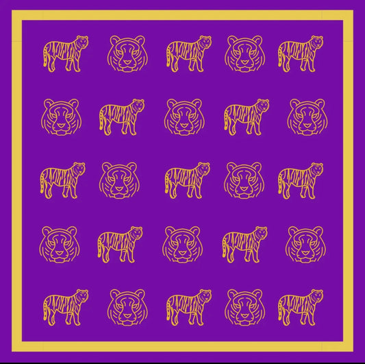 LSU Bandana Gameday Scarf
