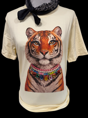 Jeweled Collar Tiger  Natural Crew