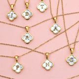 Clover Initial Necklace