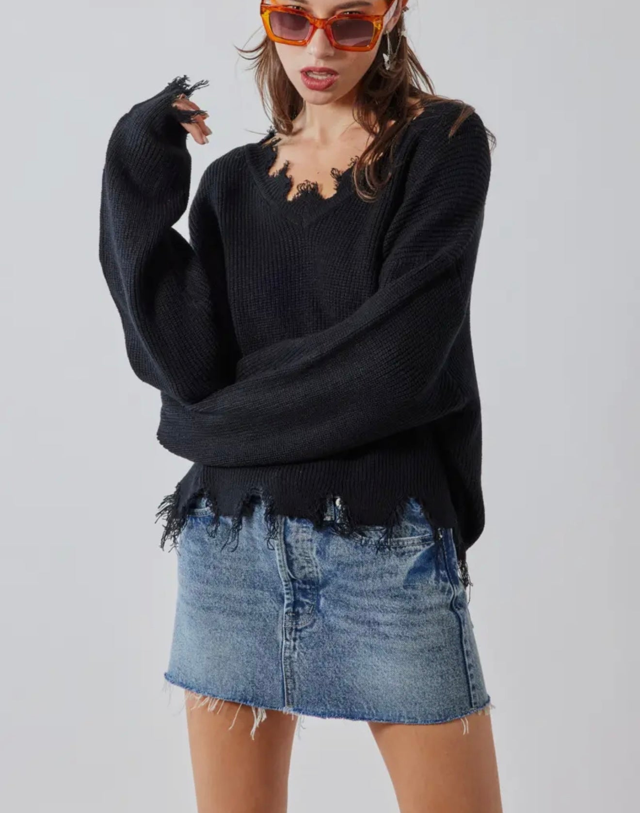 Denim Mini Skirt