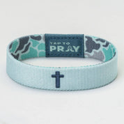 Tap To Pray® Wristband – River Rock Camo - Mint
