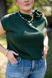 Julie Tie Neck Knit Top