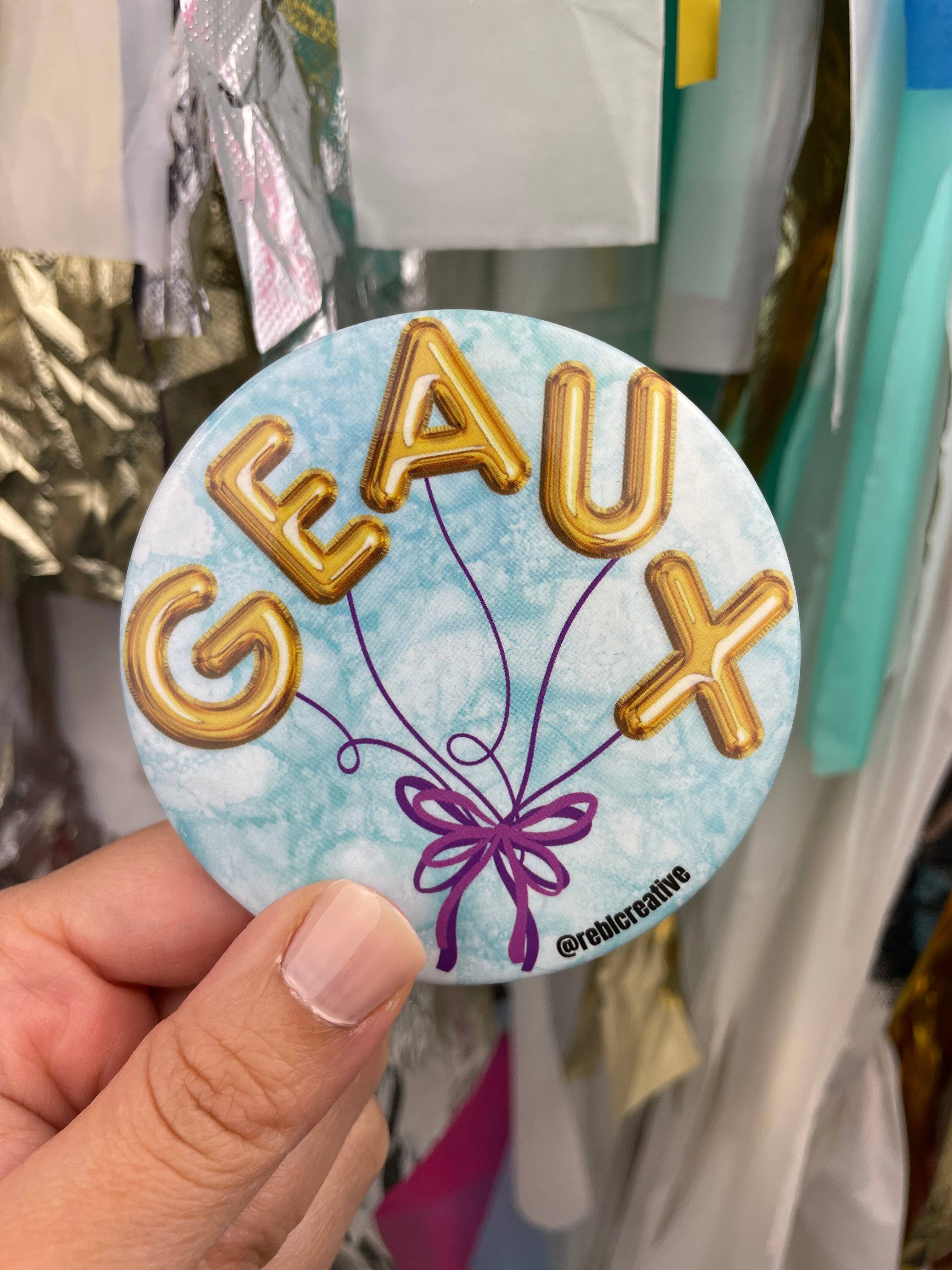 Balloons - Geaux - Game Day Button