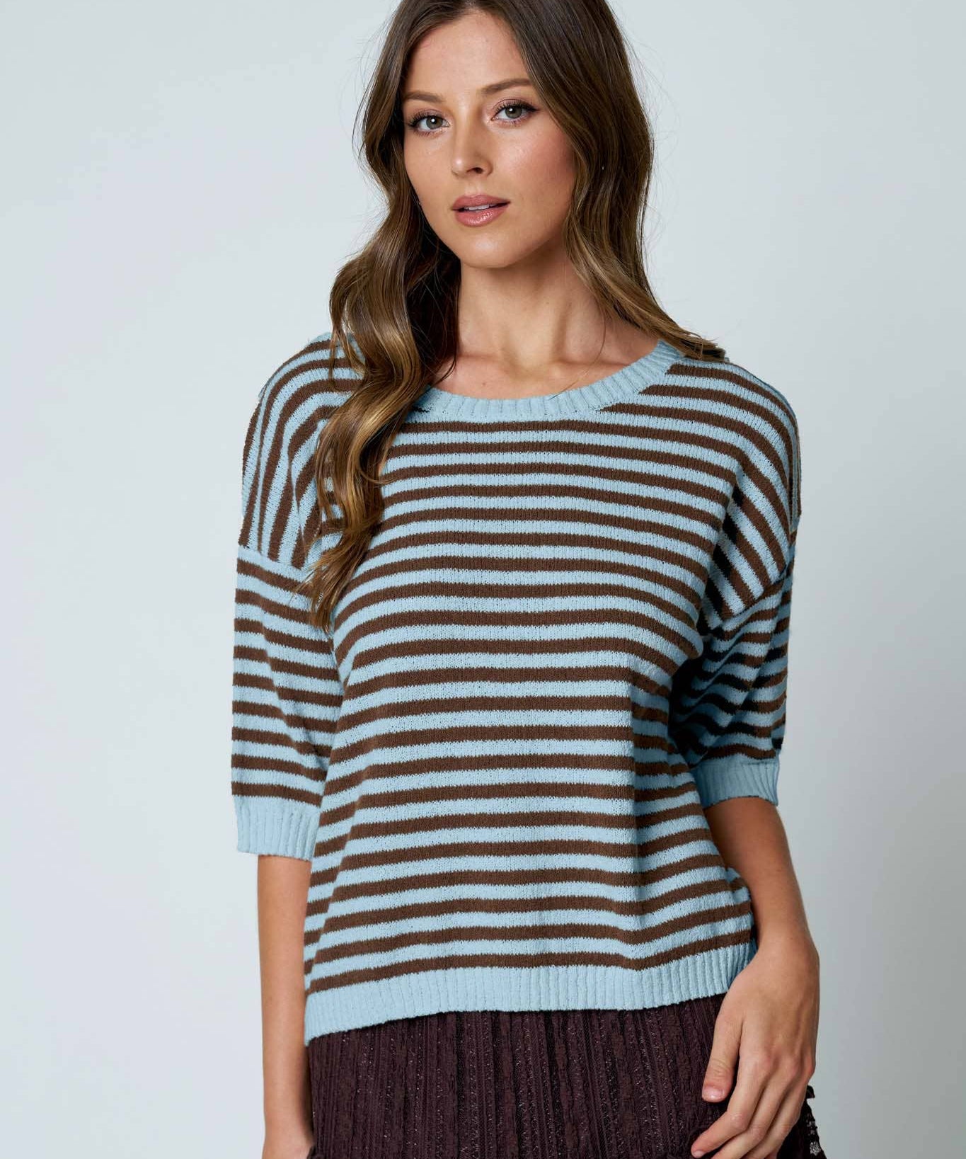 STRIPE KNIT SWEATER