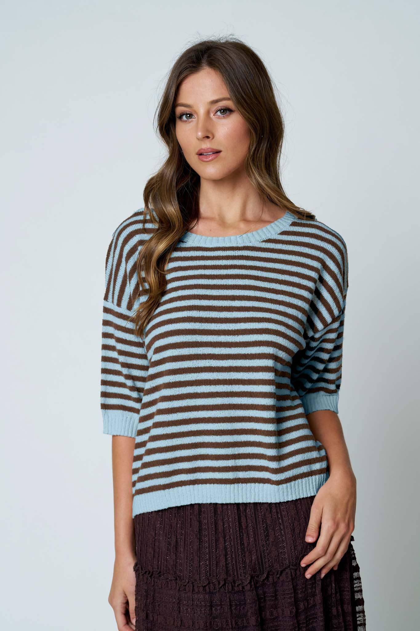 STRIPE KNIT SWEATER